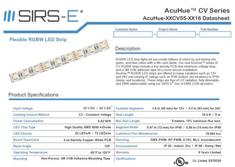 JAVA LED TRIPLE SPEC SHEET .